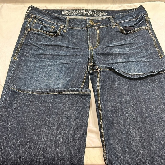 Express Women Bootcut Stella Regular Fit Low Rise Jeans Size 6r - Picture 4 of 7